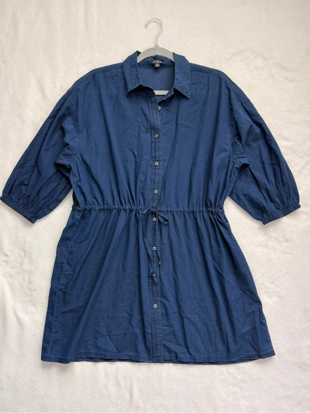 J.Crew Indigo Cotton Shirt Dress - Size XS (Oversized fit)